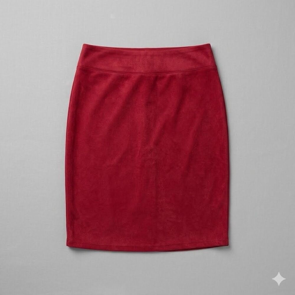 VTG Studio C Size 10 Red Pencil Skirt Office Siren Downtown Girl Style